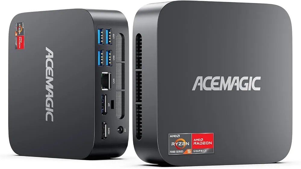 [Mini PC] Acemagic K1 R5 7430U 16GB RAM /512GB SSD  Win-11 Pro-US Black